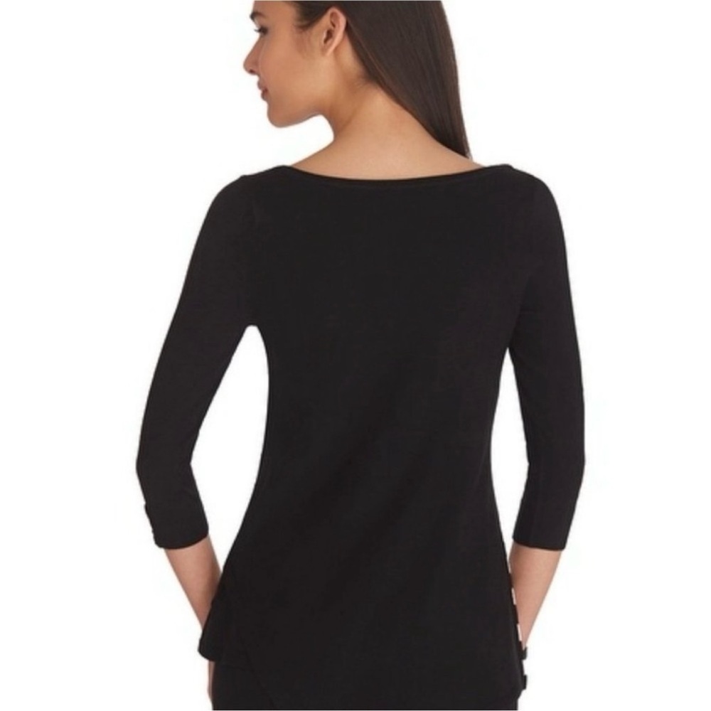 WHITE HOUSE BLACK MARKET Asymmetrical Striped Sweater Tunic, Size M. NWT! - Picture 2 of 12